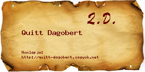 Quitt Dagobert névjegykártya